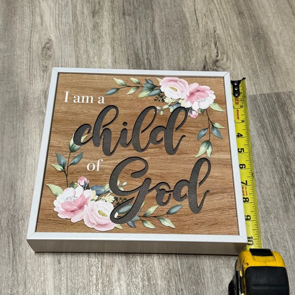 Child‎ of God wooden light up decor